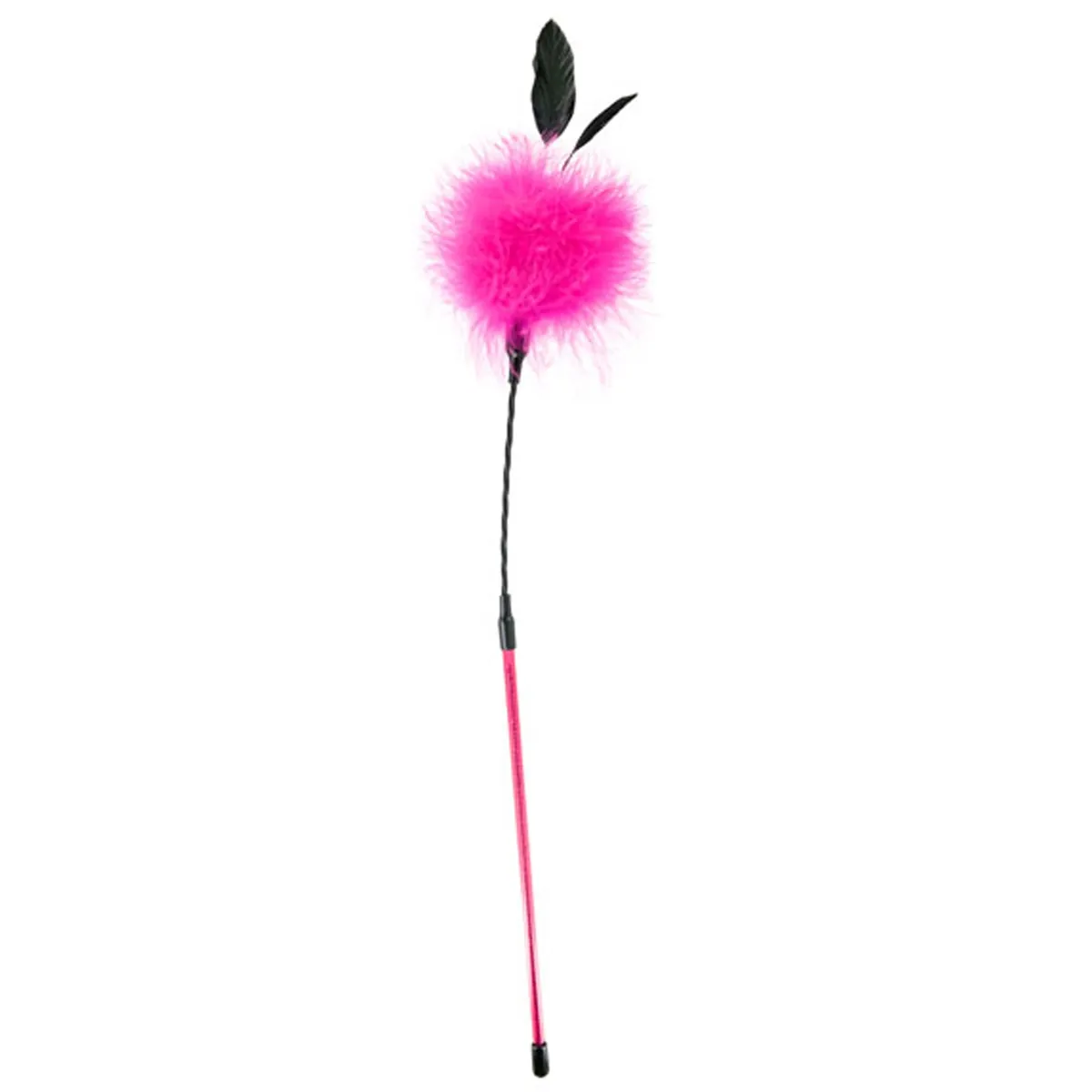 chicote pompom rosa plumas penas flexível suave sedutor sensual erótico fetiche submissão jogos castigo carícias brincadeira íntima
