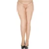 meia calça arrastão pele tamanho grande redinha efeito cinta liga nylon modeladora reforçada elegante sensual