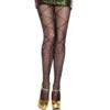 meia calça preta rede fina efeito imitação ligas estampada pequeno laço nylon elastano modeladora pernas esguias atraentes sensual elegante