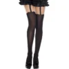 meia calça fantasia efeito meia opaca cinta liga preta sensualidade charme nylon elastano microfibra renda modelagem cintura alta