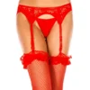 cinta liga vermelha renda fina vazada regulável ajustes sustentação elegante sensual feminino nylon transparente delicada elástica luxuosa reforçada