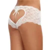 shortinho branco renda elástica sexy aberto vazado coração nádegas lingerie atrevido delicado transparente nylon elastano confortável cintura baixa sensual