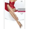 Eveline collants 15DEN preto abertura dedos fio elastano coberto acabamento mate inteligente dupla faixa silicone conforto poliamida87 elastano13 durabilidade ajuste