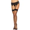 meias arrastão pretas sensuais rede fina costura traseira laços pequenos ligas opacas cinta liga nylon elastano conforto ajuste