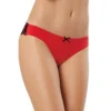 tanga frente lisa vermelha costas renda preta transparente padrão floral vermelho sensual delicada tecido poliéster elastano