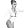 arnês corpo ornamentos elásticos Pamela preto ajustável poliéster busto lingerie nu decoração roupas multifuncional sensual leve resistente moderno
