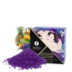 sais banho noturno frutas exóticas afrodisíacas mar morto cristalinos aromáticos efervescentes espuma luxuriante sedosos maciez relaxamento