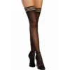 meias finas nylon pretas ligas elásticas listradas sensuais coxas charme sedutoras alta qualidade elastano conforto ajuste