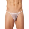 fio dental branco rede transparente sensual leve elástico confortável anatômico posterior minimalista lingerie íntima feminina nylon elastano