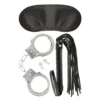 kit submissão erótico avançado venda olhos chicote tiras couro sintético algemas ajustáveis chaves imobilização seda sintética metal luxuoso