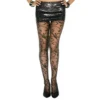 meia calça fantasia preta nylon elastano arabescos chique elegante pernas ajustada confortável modelagem transparente resistente trabalho noite