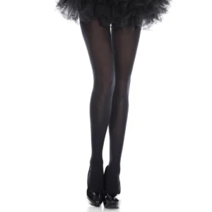 meia calça fantasia opaca preta nylon sensual elegante estilosa contrastante versátil confortável durável discreta elástica feminina