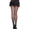 meia calça preta semiopaca fantasia corações costas linhas pequenas costura substituída alta qualidade nylon elastano elegante sensual durável