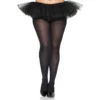 collant fantasia opaco preto meia calça tamanho grande nylon elástico resistente confortável elegante sensual moderno alegre