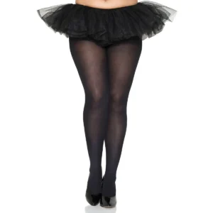 collant fantasia opaco preto meia calça tamanho grande nylon elástico resistente confortável elegante sensual moderno alegre