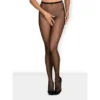 meias arrastão pretas delicadas elásticas efeito amarração traseira pernas ampla abertura nádegas sexy provocantes duráveis nylon elastano