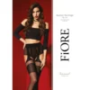 Meias Cinta Liga 20DEN Preto Amor Selvagem Fiore Tecnologia 3D Conforto Elasticidade Durabilidade Resistência Costuras Planas Ponta Reforçada