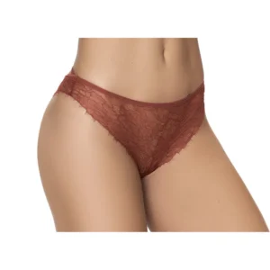 Fio dental renda terracota delicada sensual confortável suave alças cruzadas silhuetas ajustável poliamida elastano Mapalé coleção sedutora sedução