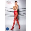 collants abertos vermelho 20den poliamida elastano sensuais elegantes clássicos ousados confortáveis elásticos duráveis sedutores modelagem acabamento