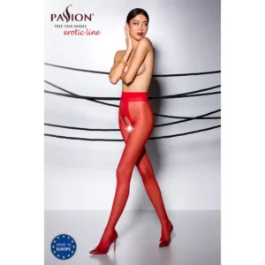 collants abertos vermelho 20den poliamida elastano sensuais elegantes clássicos ousados confortáveis elásticos duráveis sedutores modelagem acabamento