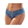 micro short imitação jeans Mapalé sensual provocante curto cintura baixa coladinho algodão macio leve praia festa verão