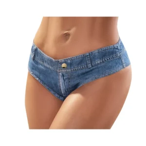micro short imitação jeans Mapalé sensual provocante curto cintura baixa coladinho algodão macio leve praia festa verão
