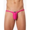 mini string fúcsia ensolarado cavado fofo coleção LOOKME poliamida elastano cintura baixa lingerie fio dental sensual leve macio elástico