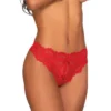 tanga renda vermelha aberta virilha tiras traseiras elástico nylon elastano sensual transparente elegante confortável cintura baixa ajuste anatômico delicado floral