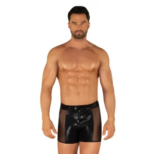sunga masculina preta sensual transparente frontal corte justo modeladora realce glúteos definição coxas brilho elastano poliamida malha ajuste confortável toque