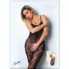 bodystocking renda floral malha fina semitransparente vazado busto realçado decote alças finas efeito segunda pele adapta poliamida elastano