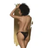 calcinha renda macia alta qualidade preto floral laço lateral ajustável conforto abertura entrepernas sensual provocante delicada elegante sedutora