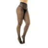 Meia arrastão preta sensual elegante costura traseira fina nylon leve brilho confortável ajustada resistente acabamento reforçada