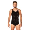 regata masculina preta sexy corte moderno ajustado tricô extremamente flexível conforto toque agradável padrões geométricos chamativo