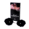 algemas plumas sintéticas pretas bondage sensuais provocantes iniciantes elegantes correntes aço cromadas zíperes trava sem chave leves compactas