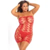 vestido tubo malha elástica vermelho bordado coração ombros descobertos tamanho grande ajustável sexy nylon elastano