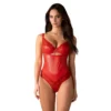 body vermelho renda delicada recortes estratégicos sensual armações estruturadas alças ajustáveis tiras busto sustentação hipoalergênico elegante
