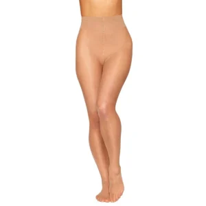 collants finos sedosos segunda pele costura invisível ponta dedos cintura extensível larga suave sem fio dental tonalidade natural