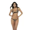 conjunto lingerie preto bege renda bordada sutiã tanga ajustável alças cintura sustentação conforto sensualidade mapalé coleção