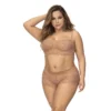 conjunto duas peças renda vermelha tamanho grande top mini bustiê alças ajustáveis shortinho modelador nádegas suave sensual nylon elastano