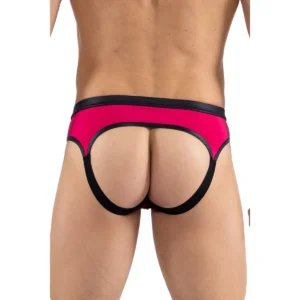 jock magenta cinto preto material flexível confortável esportivo resistente respirável leve anatômico ajuste firme poliamida elastano