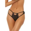 calcinha rede preta abertura virilha alças ajustáveis ajuste personalizado sensual confortável nylon elastano leve respirável durável