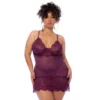 camisola renda bordô tamanho grande aro sustentação laterais abertas costas abertas alças ajustáveis tanga ajustável silhueta justa sensual