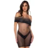 vestido transparente malha elástica ombros descobertos estampa degradê tons neutros leve fluido ajustado sexy praia versátil sensual feminino