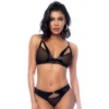 conjunto duas peças malha transparente tecido efeito molhado sutiã meia taça aberta alças ajustáveis calcinha costas abertas poliamida elastano sensual