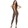 bodystocking fantasia preto sensual rendado transparente decotado laço pescoço ajustado nylon elastano cintura acentuada costas abertas elástico sedoso
