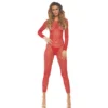 bodystocking vermelho rede aberta virilha sensual erótica transparente elástico nylon ajustável sedutor confortável renda microfibra decote