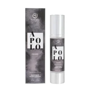 loção corporal sedosa apolo feromônios trufa afrodisíaco aroma amadeirado sedutor irresistível confiança sensualidade embalagemvácuo aplicaçãofácil volume50ml masculino