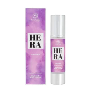 Hera loção corporal feminina sedosa afrodisíaca natural extrato trufa feromônios perfumada floral frutada pera gardênia baunilha negra