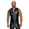 camisa capuz regata elegante zíper duplo frontal poliéster elastano revestido polímero acabamento brilhante elástico ajustada unissex urbana