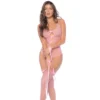 body renda floral rosa laços acetinados frente vazado sensual audacioso corte ajustado modelador curvas algemas babados delicados macia elástica